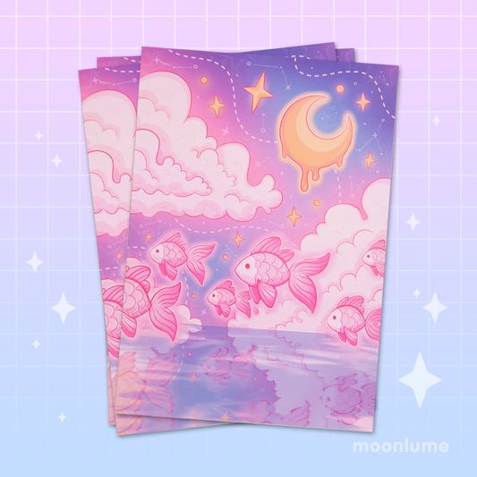 Cosmic Swim - A5 art print (matte)