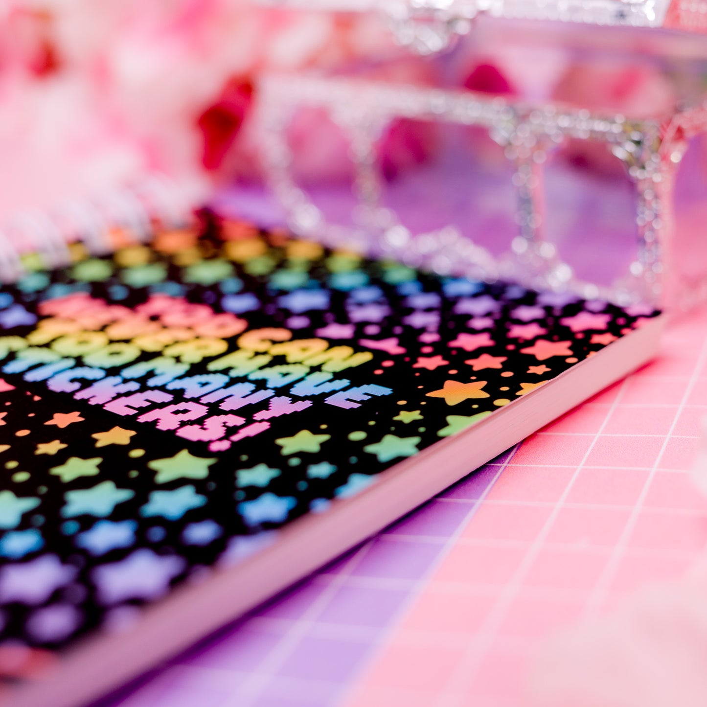 Re-usable sticker collecting book - Rainbow Stars (A6) "You can never have too many stickers!"