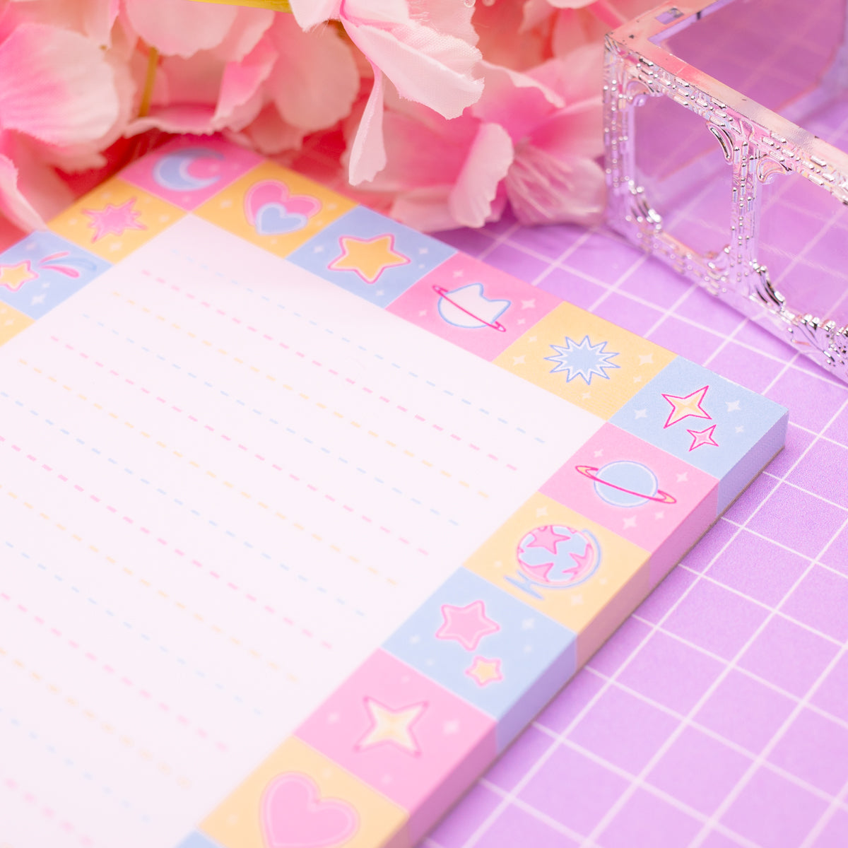 Celestial Pastels - A6 memo pad / notepad - 50 pages