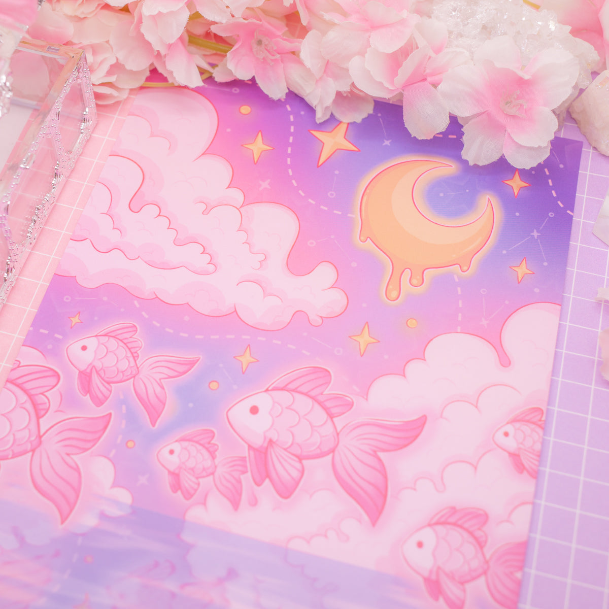 Cosmic Swim - A5 art print (matte)