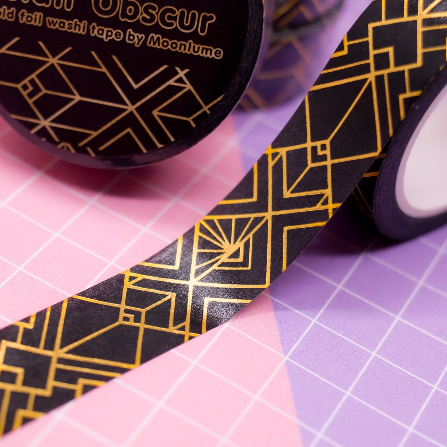 Art Deco Clair Obscur - gold foil washi tape
