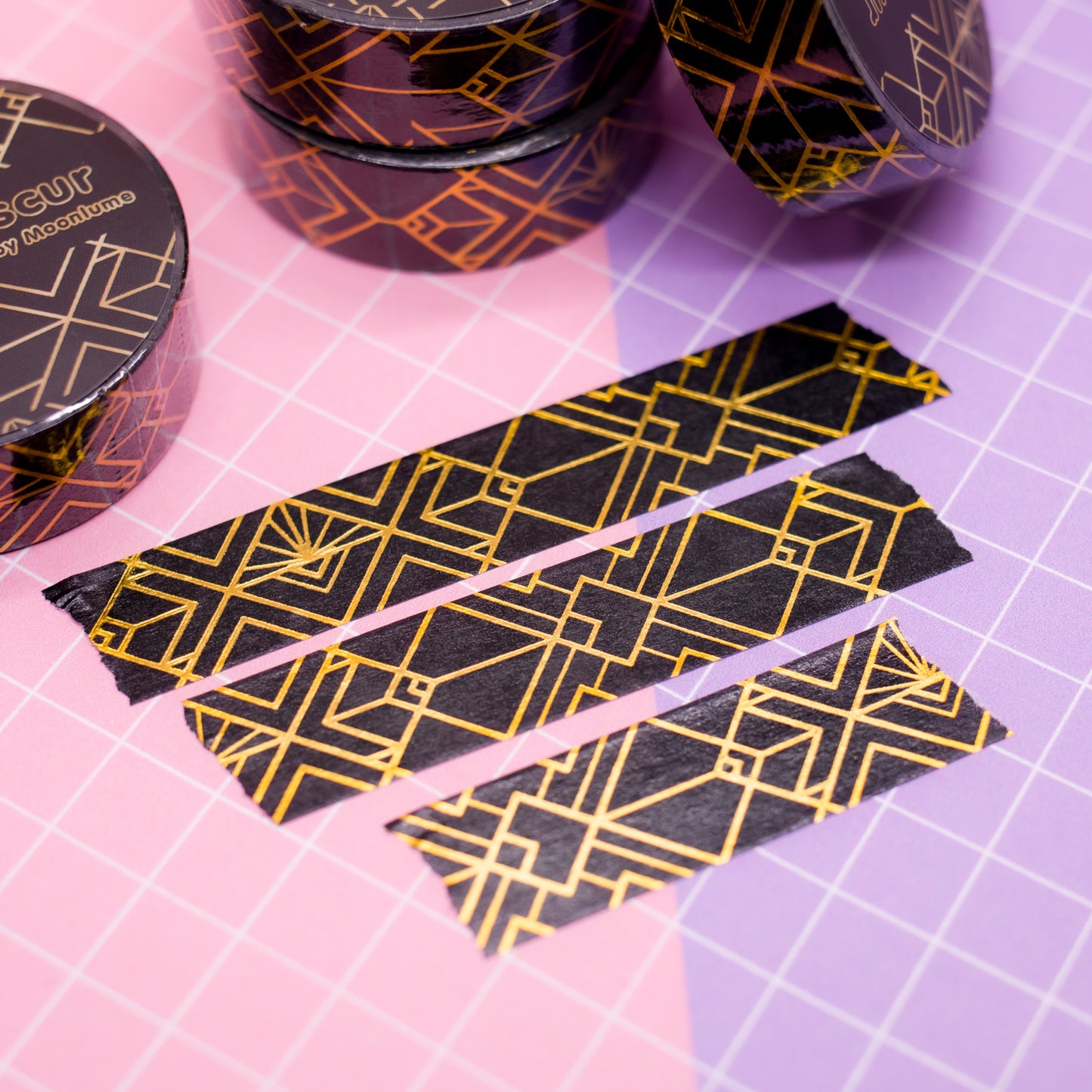 Art Deco Clair Obscur - gold foil washi tape