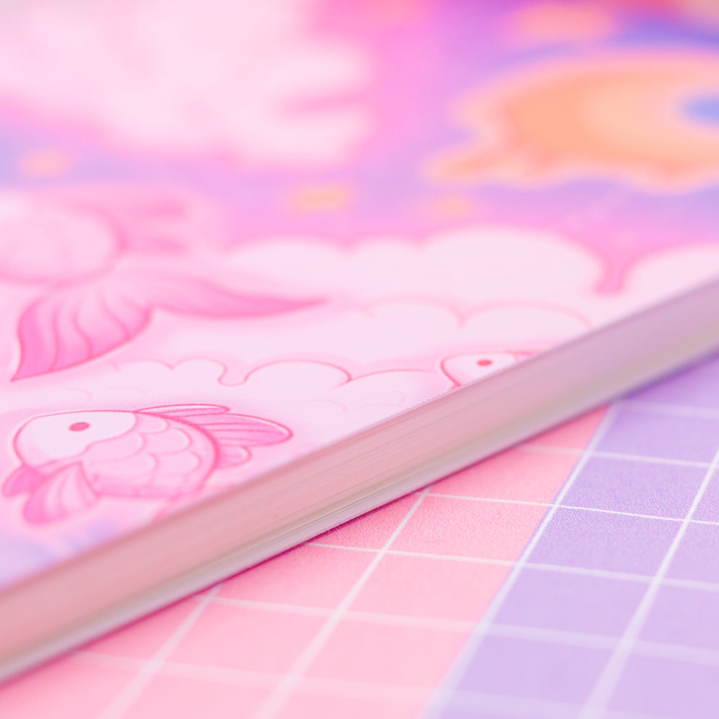 Re-usable sticker collecting book - Cosmic Swim (A6)