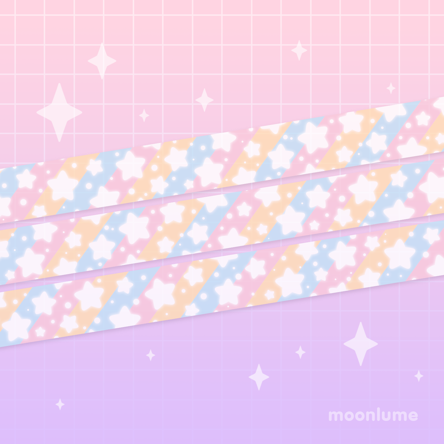 Starry Pastels - washi tape