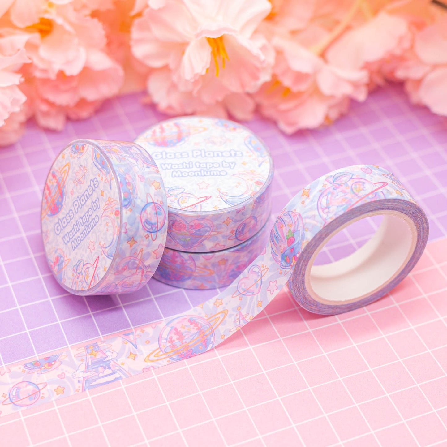 Glass Planets - washi tape