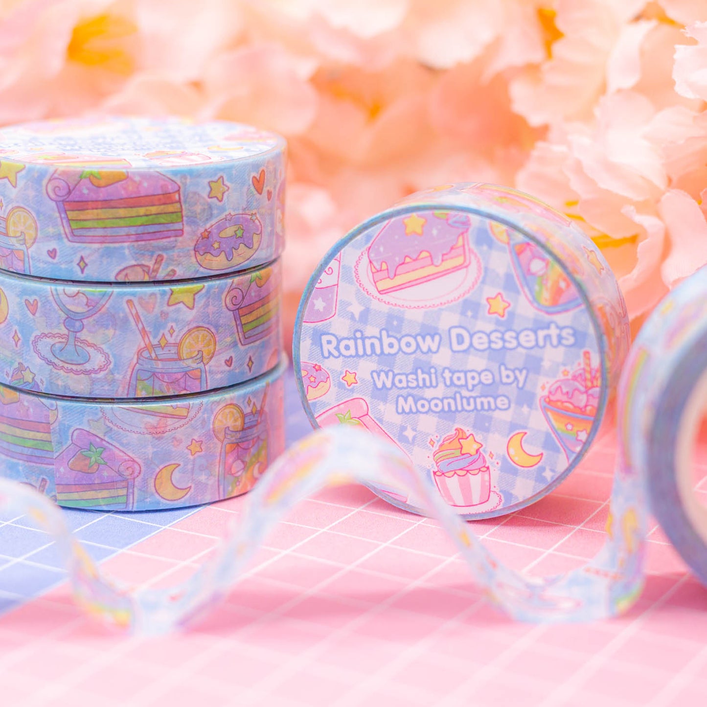 Rainbow Desserts - washi tape