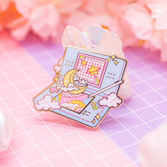 Retro Dream - DS Moon Lite enamel pin