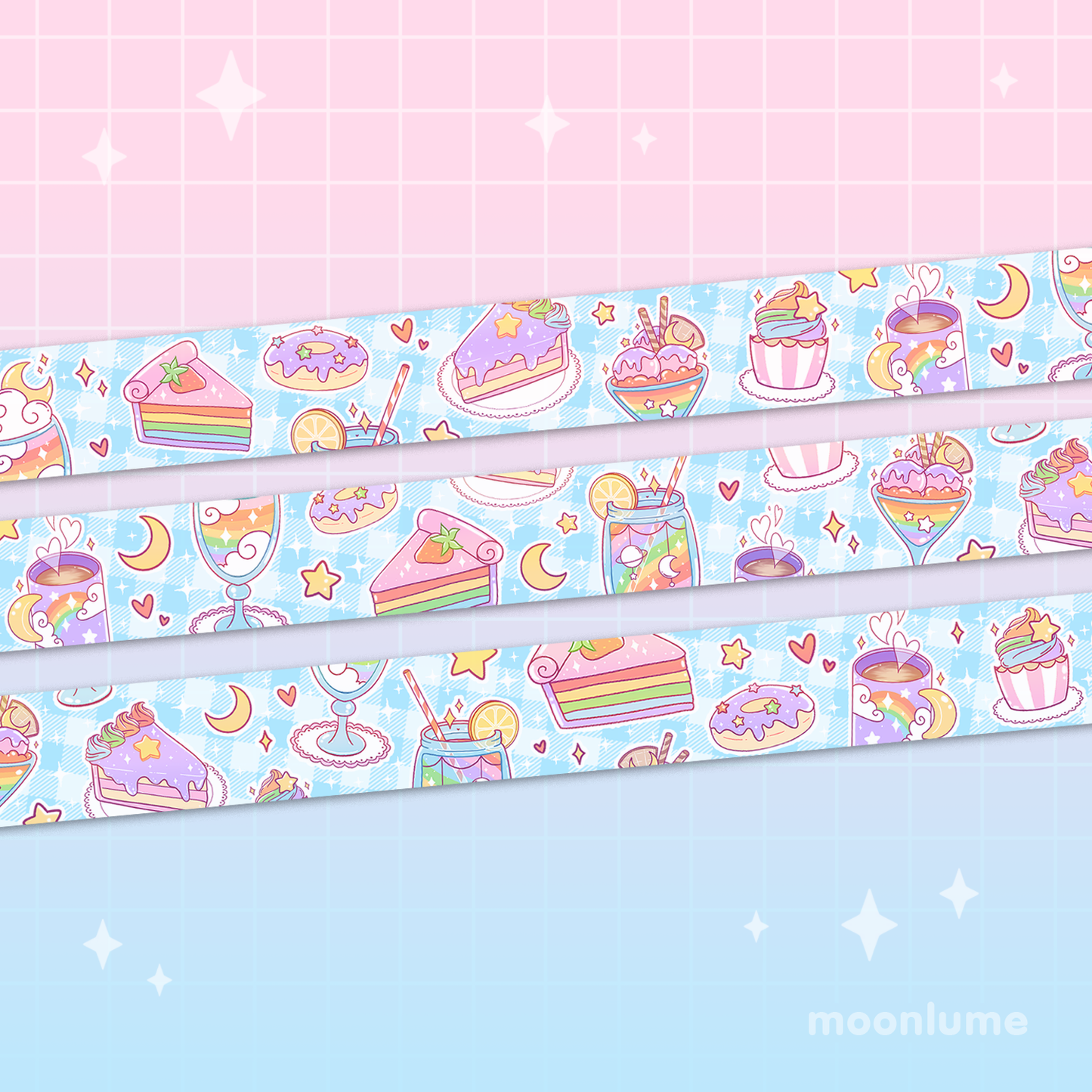 Rainbow Desserts - washi tape