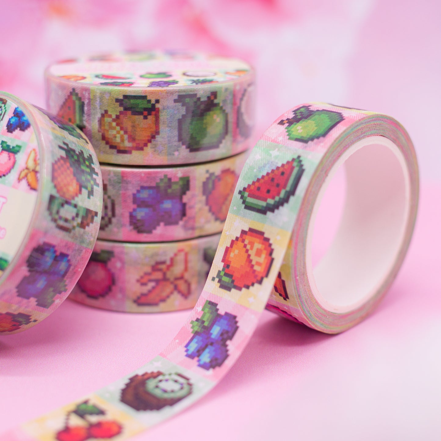 Pixel Fruit - washi tape