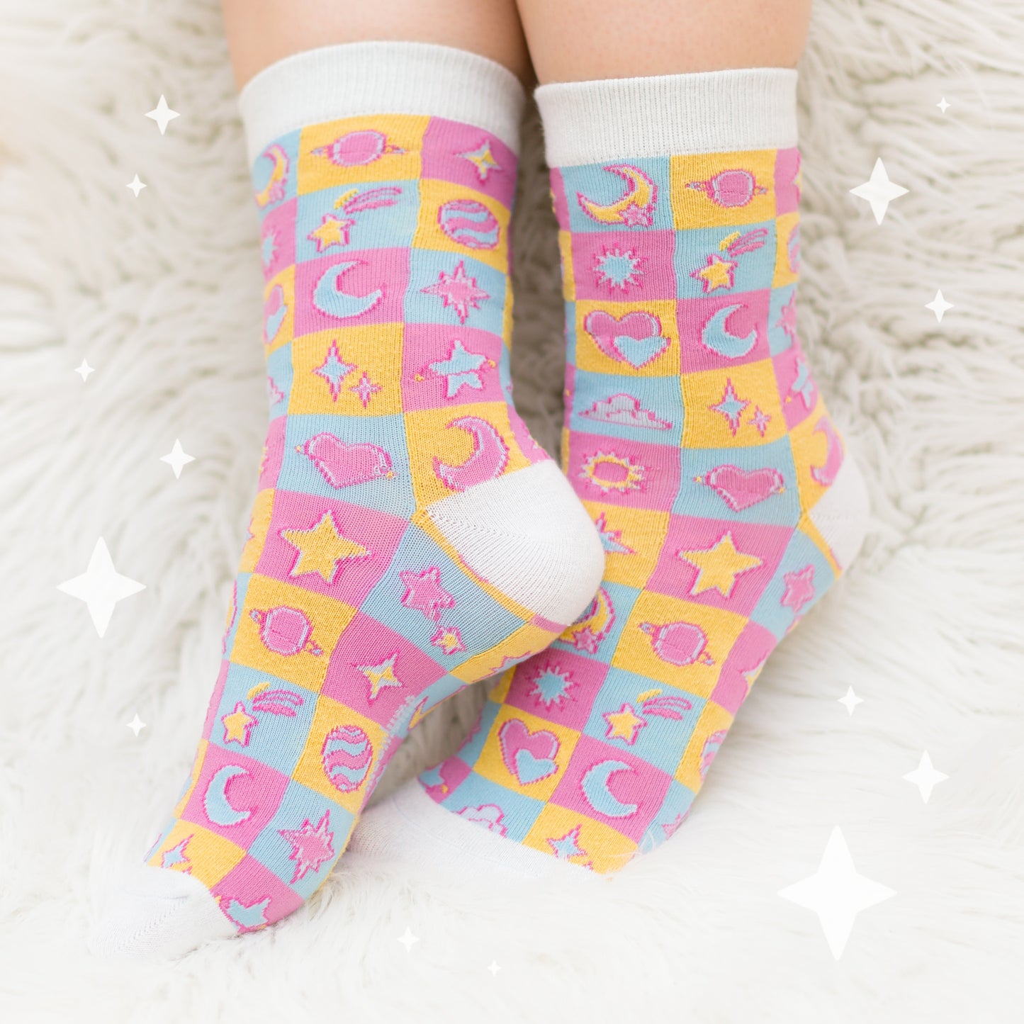 Celestial Pastels - B-GRADE crew socks