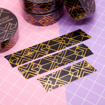 Art Deco Clair Obscur - gold foil washi tape