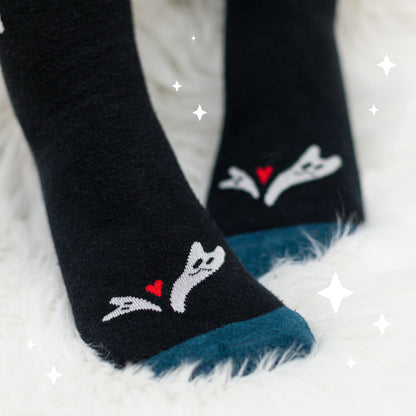 Cat Ghost - B-GRADE crew socks