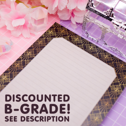 (B-GRADE) Art Deco Clair Obscur - A6 memo pad / notepad - 50 pages