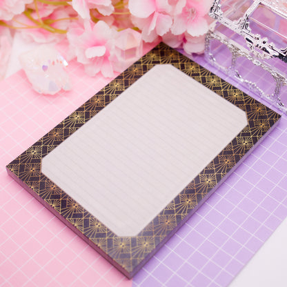 Art Deco Clair Obscur - A6 memo pad / notepad - 50 pages