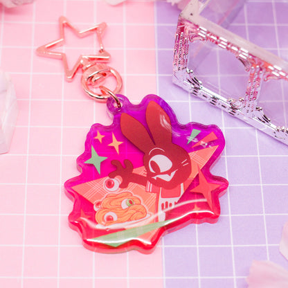 Spooky Town - Halloween Party - Chef Bunny acrylic charm / keychain