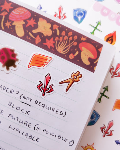 Gift from the Gods - matte vinyl sticker sheet inspired by Hades