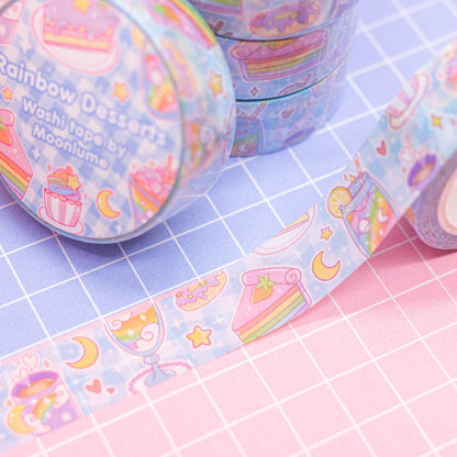 Rainbow Desserts - washi tape